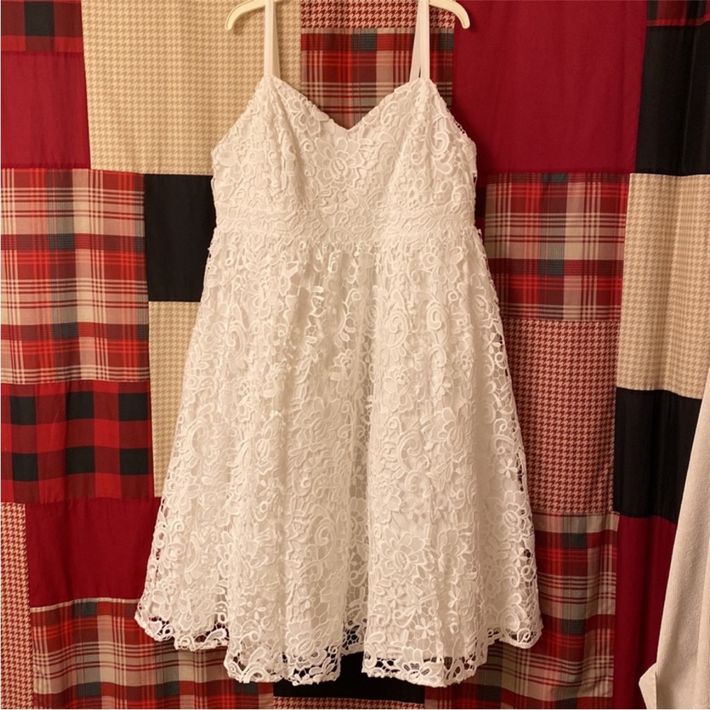 Torrid crochet lace sweetheart cut dress - Picture 6 of 13